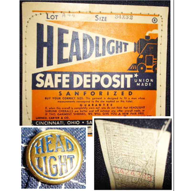 1950 HEADLIGHT OVERALL DEADSTOCK