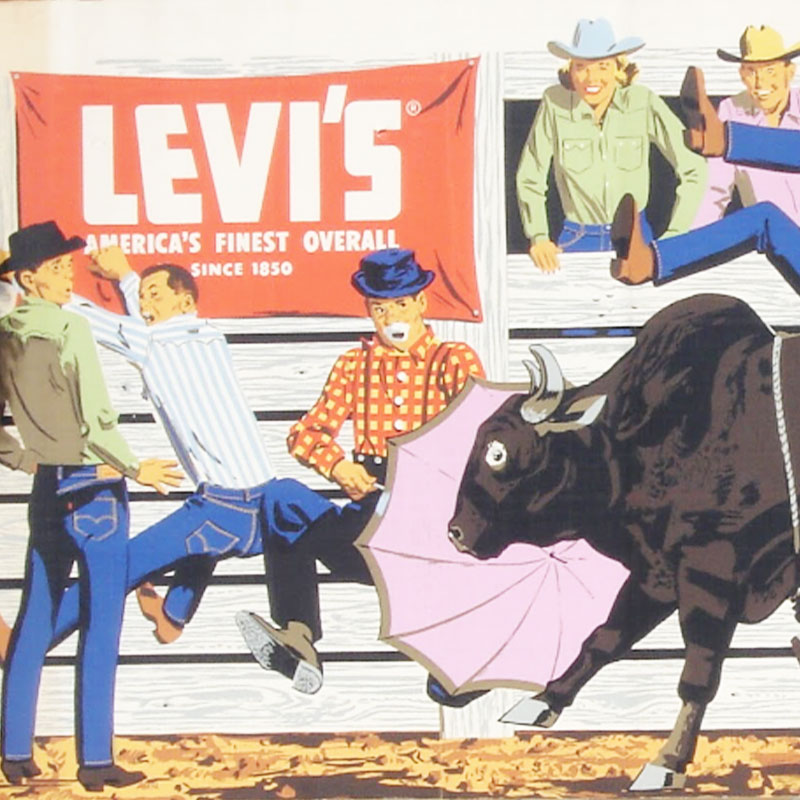 1950 LEVIS POSTER RODEO