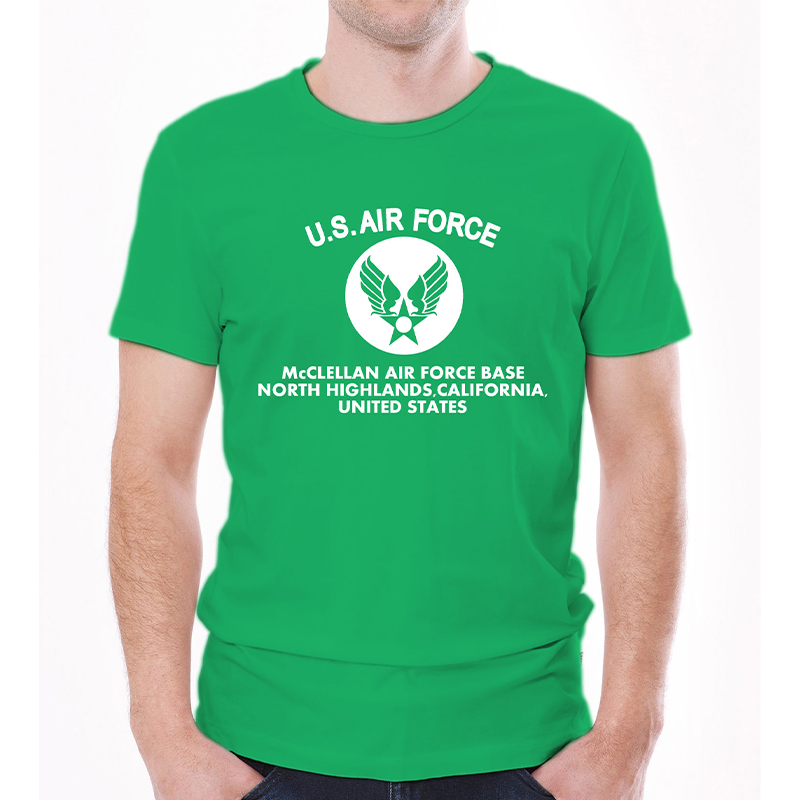 U.S. AIR FORCE AR TS グリーン×ホワイト 4.5oz LARGE