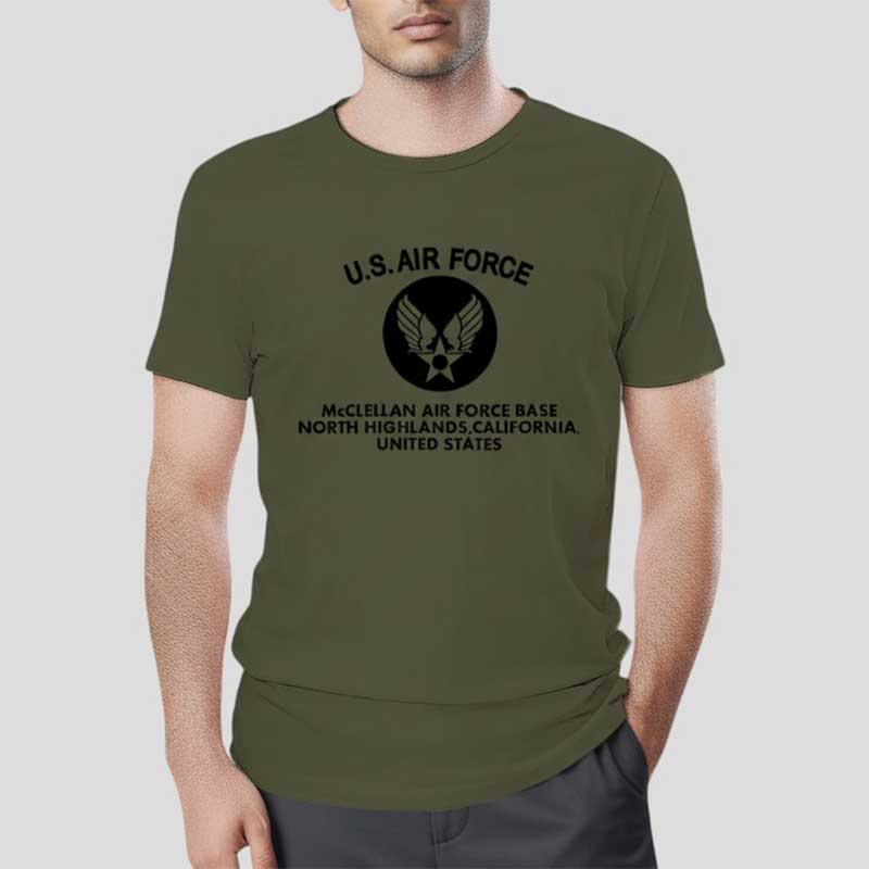 U.S. AIR FORCE AR TS ミリタリーグリーン×黒 6oz LARGE