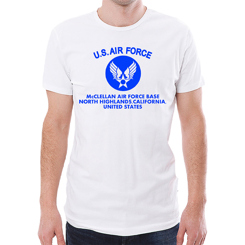 U.S. AIR FORCE AR TS ホワイト×ブルー 6oz SMALL