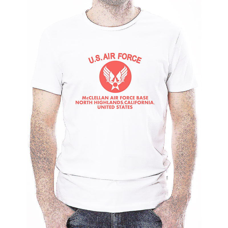 AIR FORCE AR TS ホワイト×赤 4.5oz X-SMALL