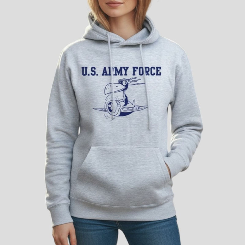 ARMY FORCE AR HOOD グレー×ネイビー 8oz SMALL