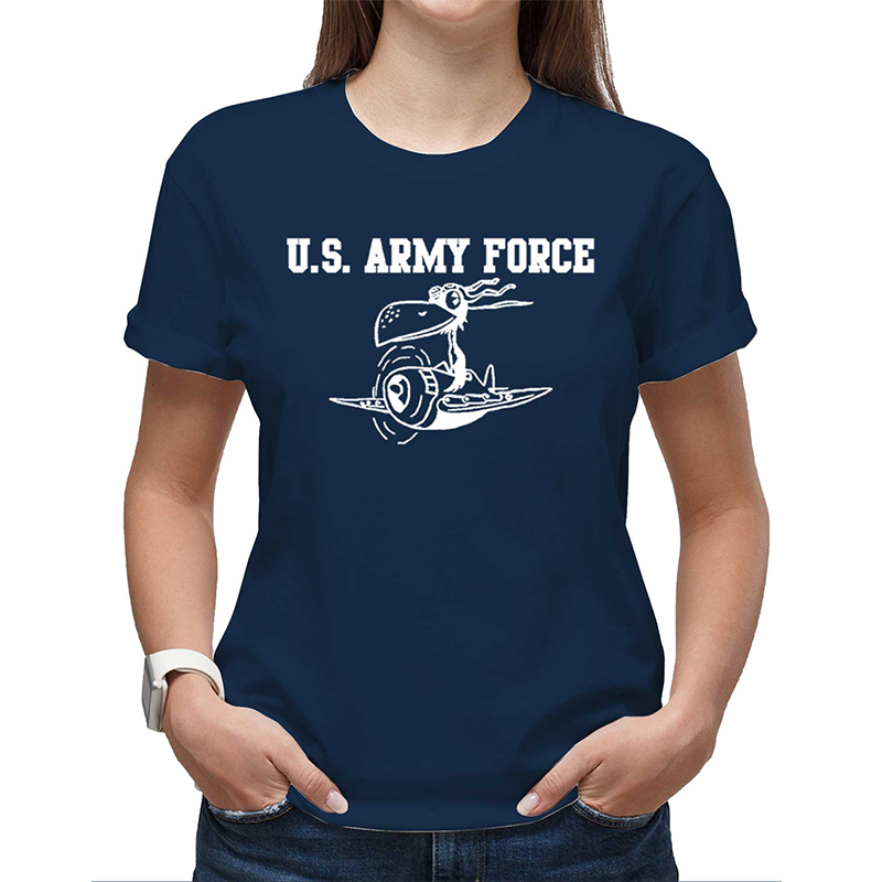 U.S. ARMY FORCE AR TS 紺×ホワイト 6oz LARGE