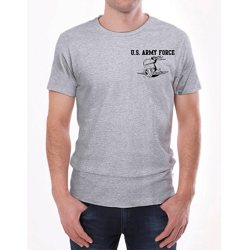 U.S. ARMY FORCE XP TS グレー×ブラック 6oz MEDIUM