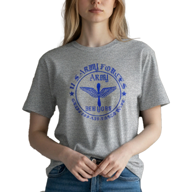 ARMY WING NY AR TS グレー×青 6oz S