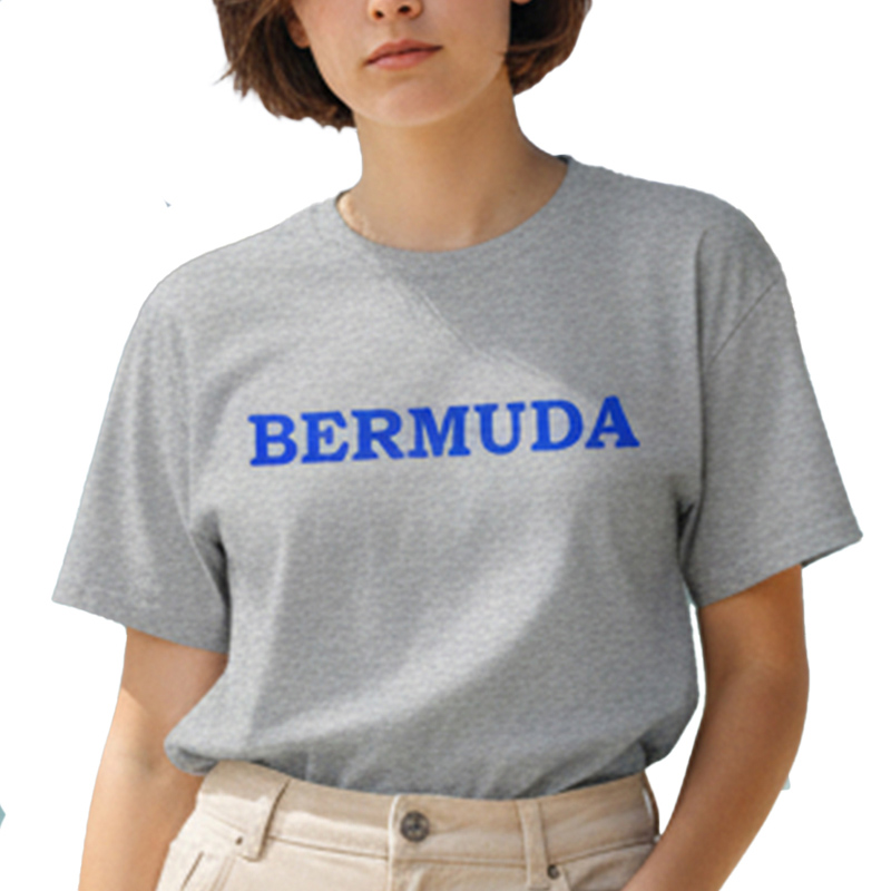 BERMUDA R TS グレー×青 6oz S