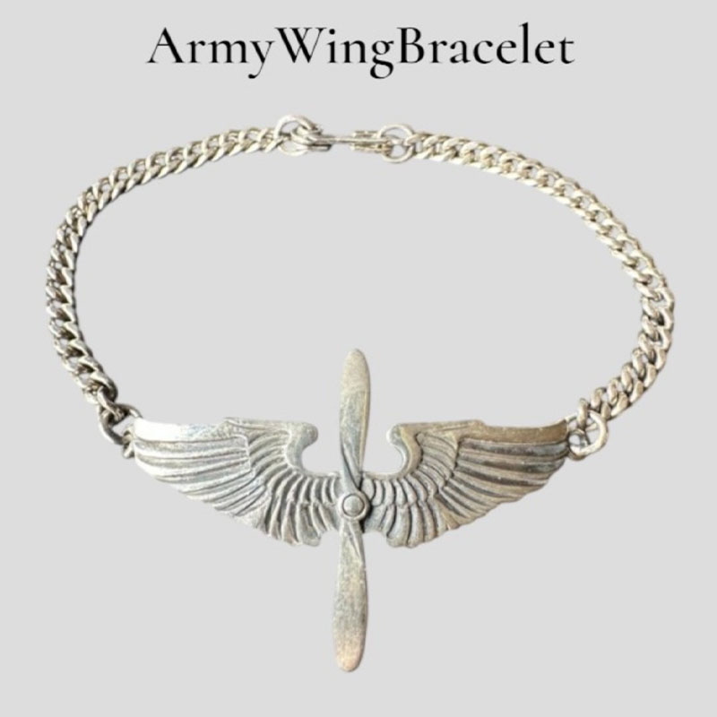 ARMY WING BRACELET SILVER-925 18cm