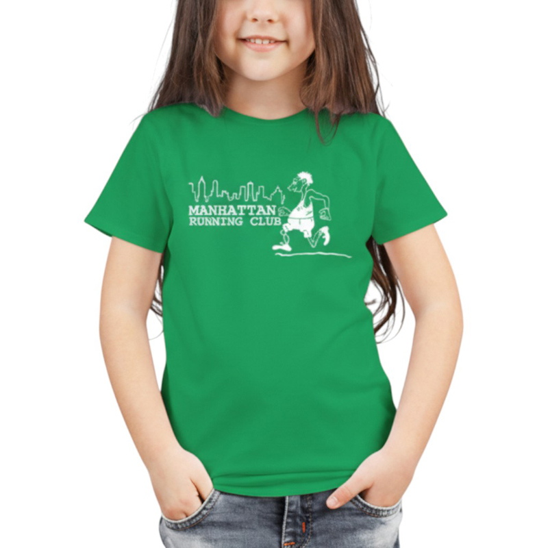 MANHATTAN RUNNING CLUB AR TSK グリーン×ホワイト 6oz YOUTH-XS(130)