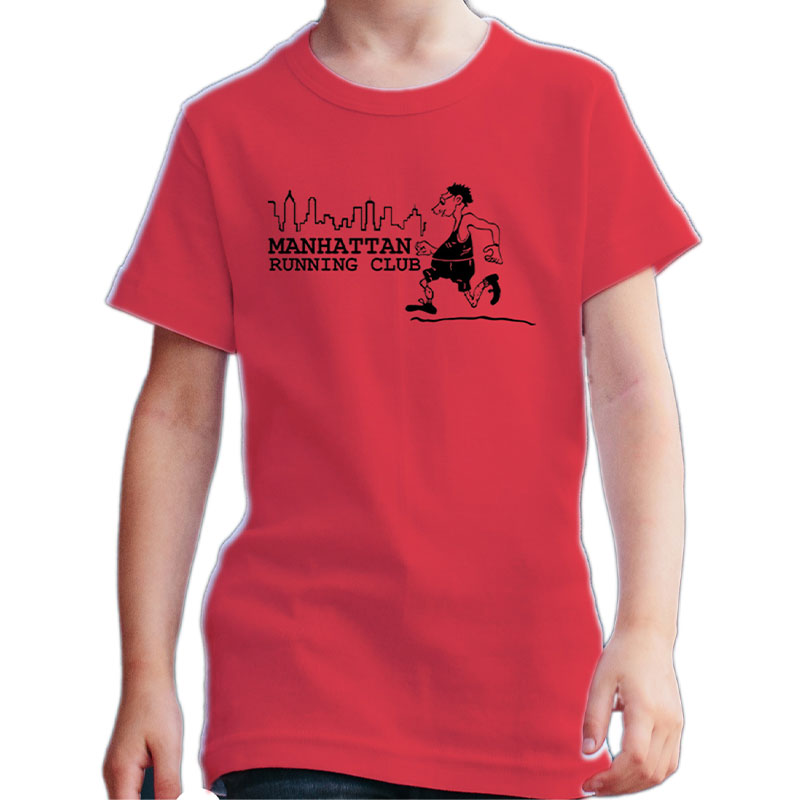 MANHATTAN RUNNING CLUB AR TSK レッド×ブラック 6oz YOUTH-M(150)