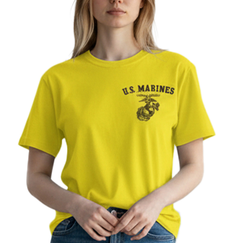 U.S.MARINES ZPR TS イエロー×黒 6oz S
