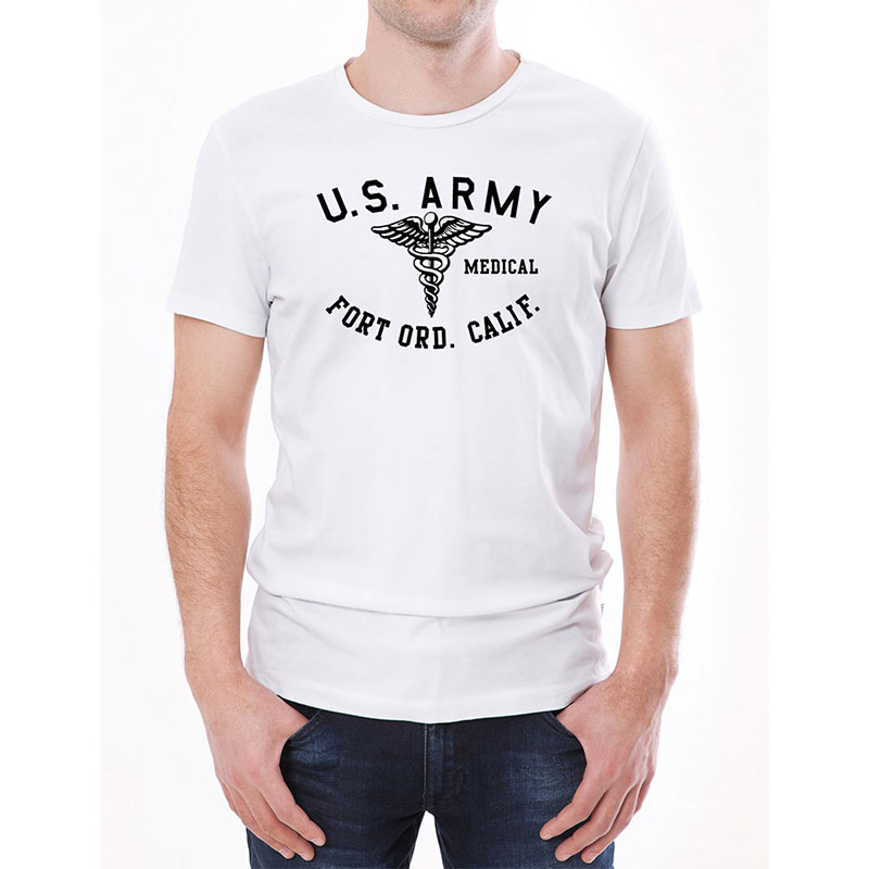 ARMY MEDICAL AR TS ホワイト×黒 4.5oz SMALL