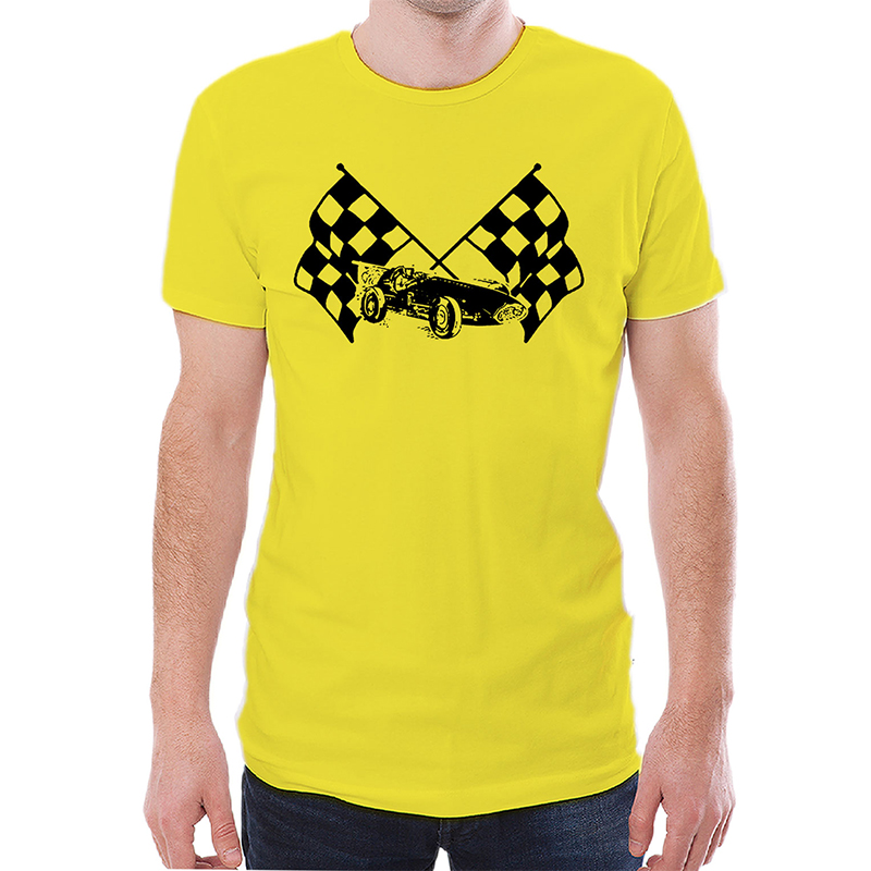 RACEWAY FLAG A TS イエロー×ブラック 4.5oz MEDIUM