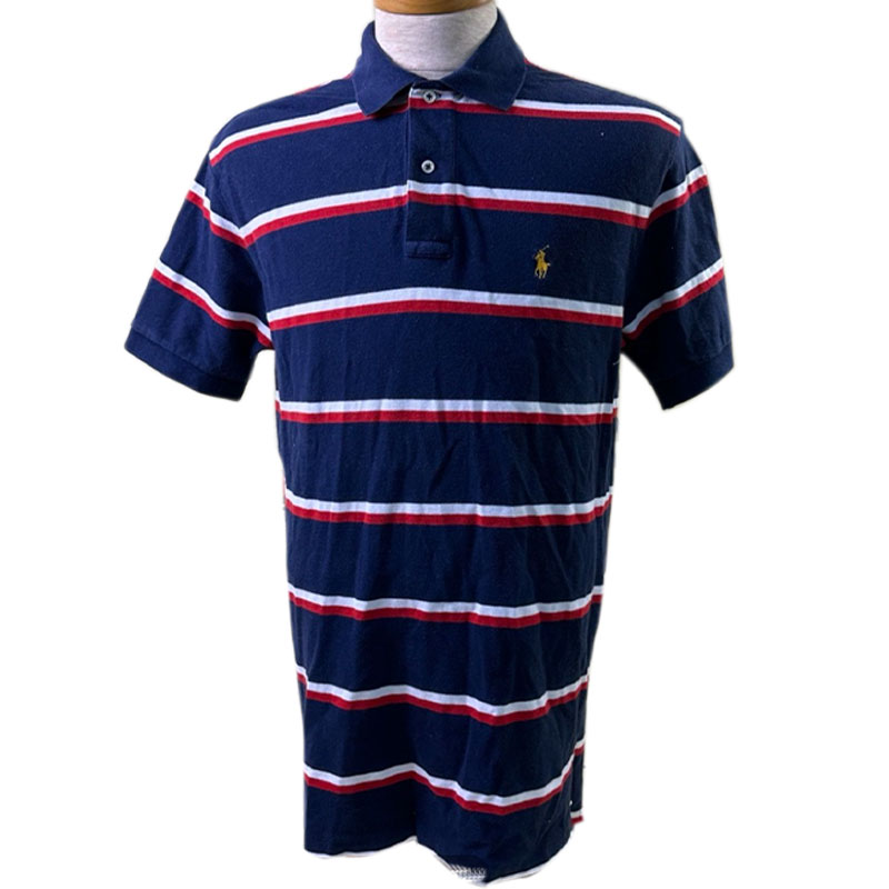 RALPH LAUREN POLO SHIRT ボーダー 紺-白赤