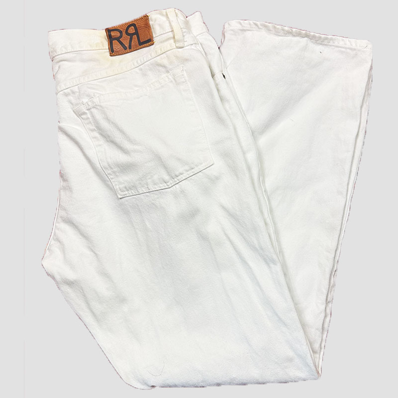 DOUBLE RL ホワイトデニム PANT
