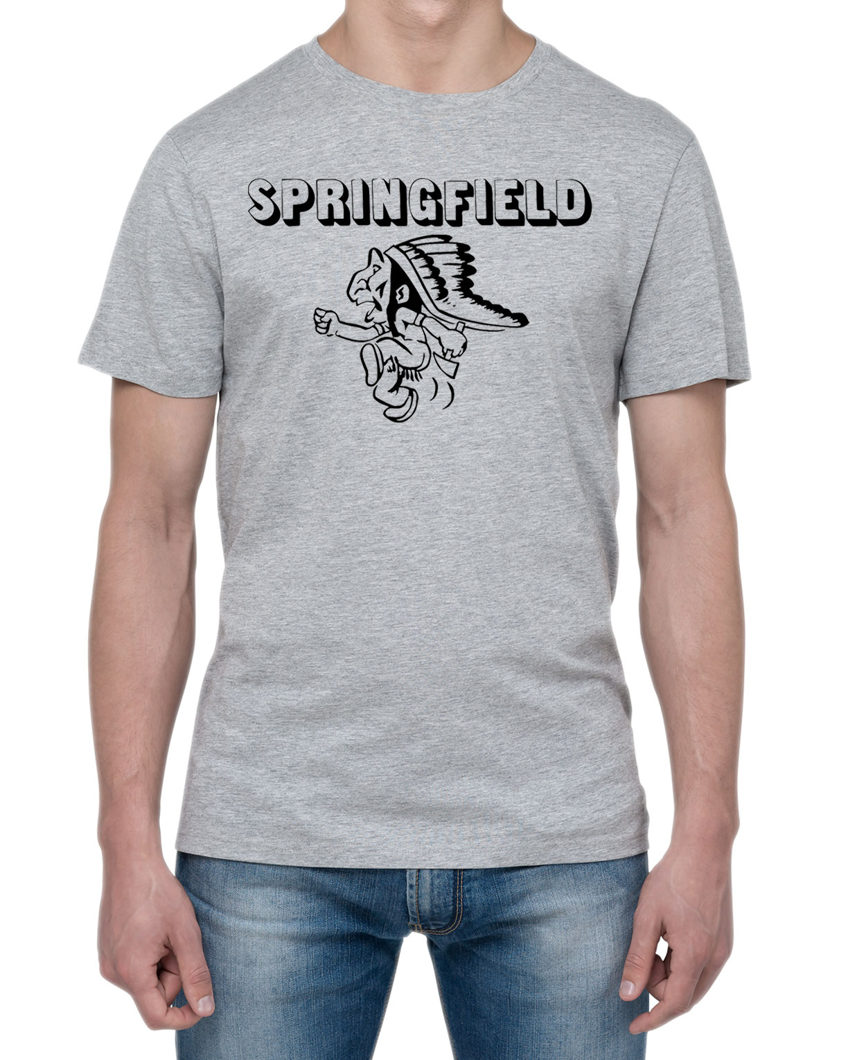 SPRINGFIELD AR TS グレー×黒 4.5oz LARGE