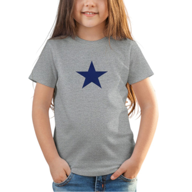 STAR CT TSK グレー×紺 6oz YOUTH-XS(130)