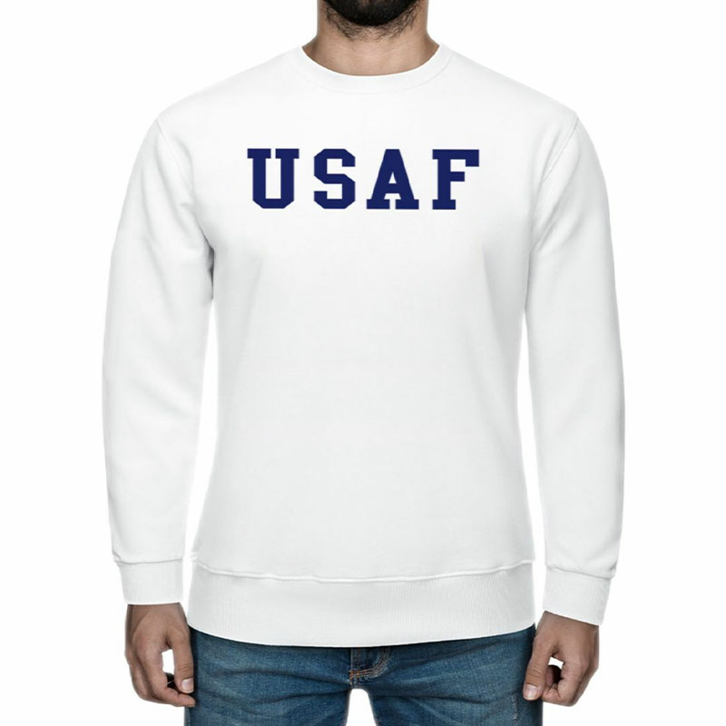 U.S.A.F R SWE ホワイト×ネイビー 8oz MEDIUM