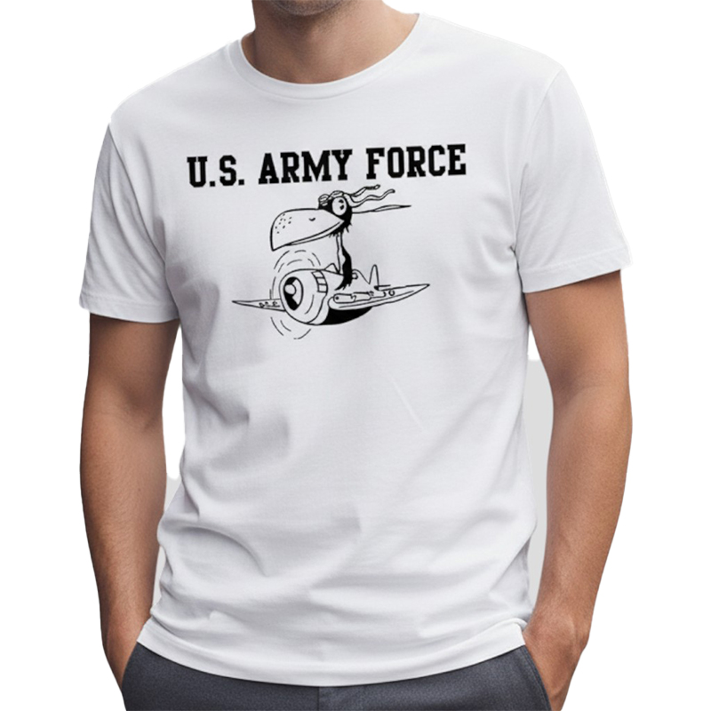 ARMY FORCE AR TS ホワイト×黒 6oz S