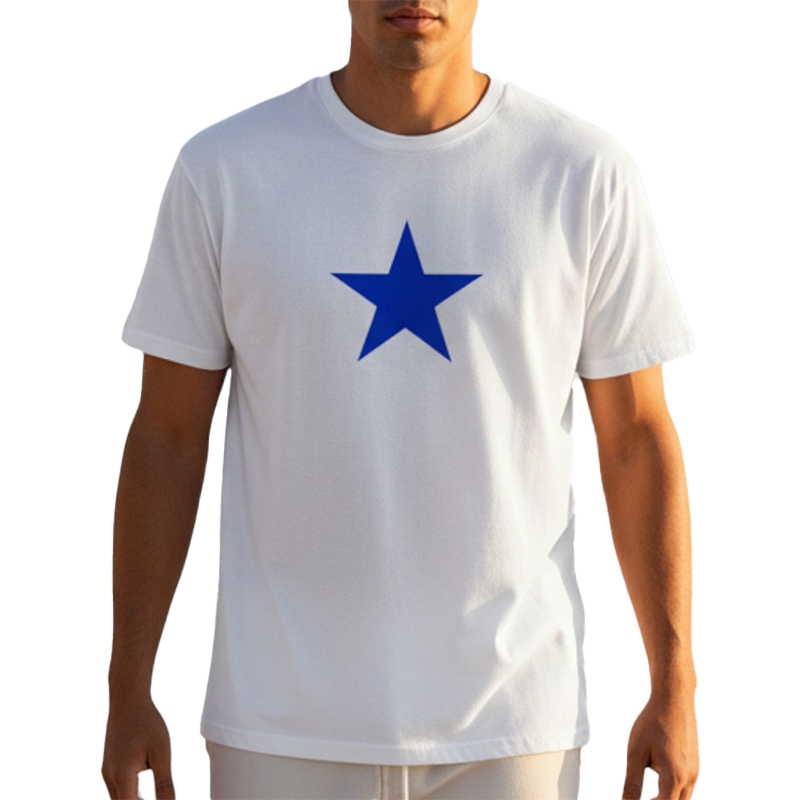 STAR CT TS ホワイト×青 6oz S