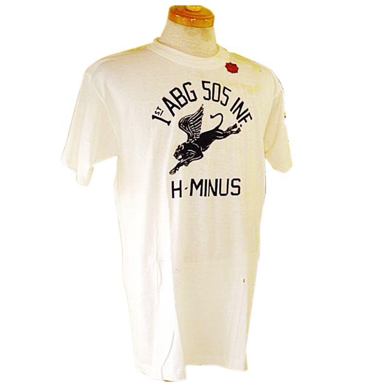 1940 MILITARY T-SHIRT DEADSTOCK 1st 505 ABG INF.