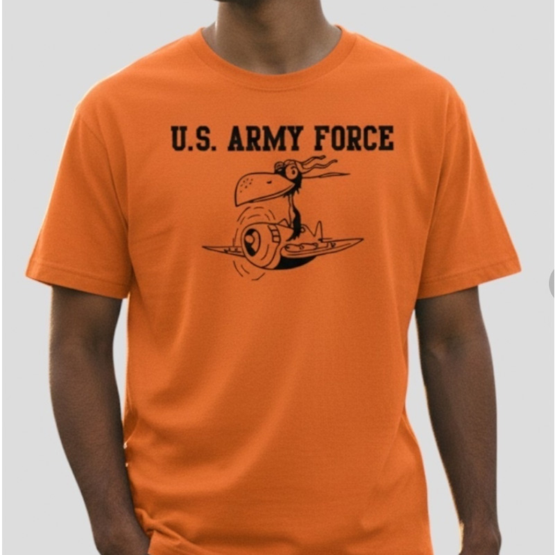 ArmyF AR T-SHIRT オレンジ×黒 6oz