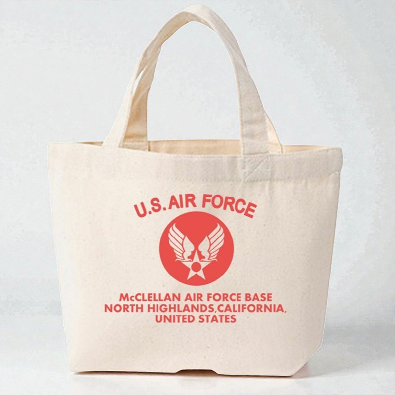 AIR FORCE BAG 生成り×赤 SMALL