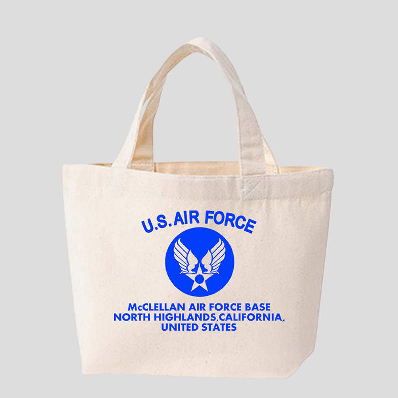 AIR FORCE BAG 生成り×青 SMALL