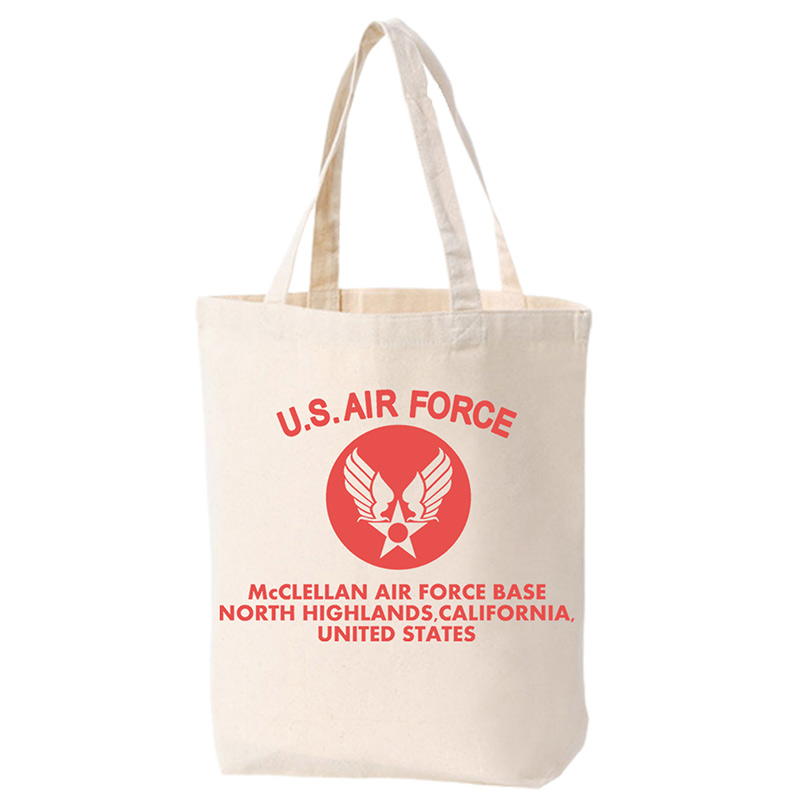 AIR FORCE BAG 生成り×赤 MEDIUM