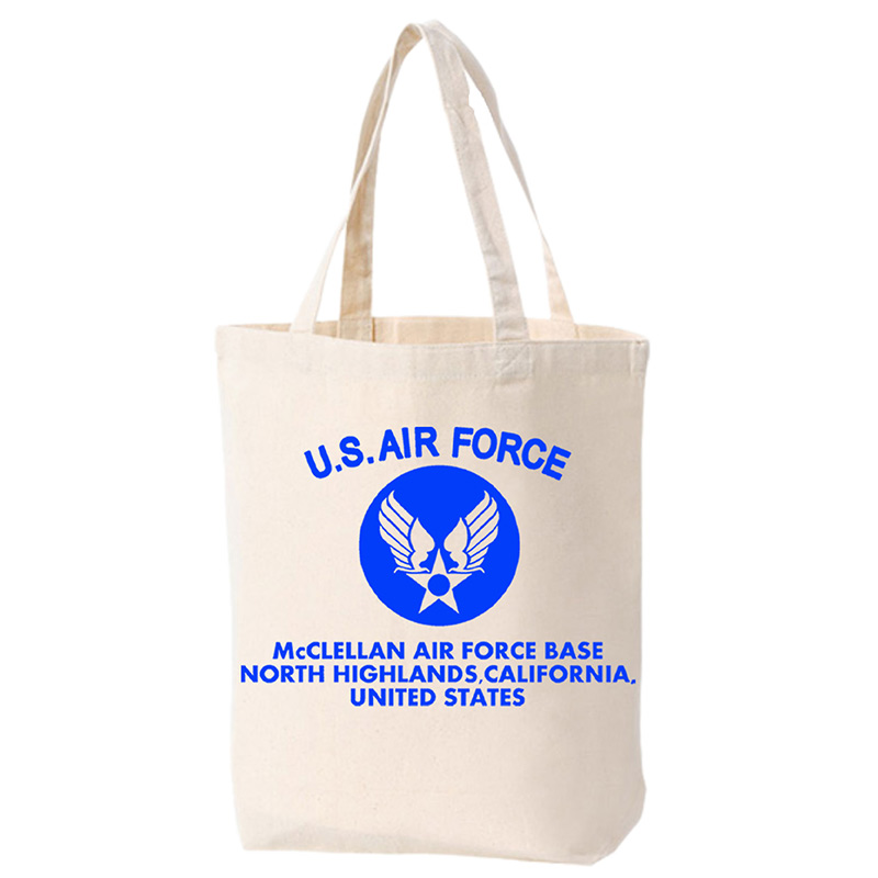 AIR FORCE BAG 生成り×青 MEDIUM