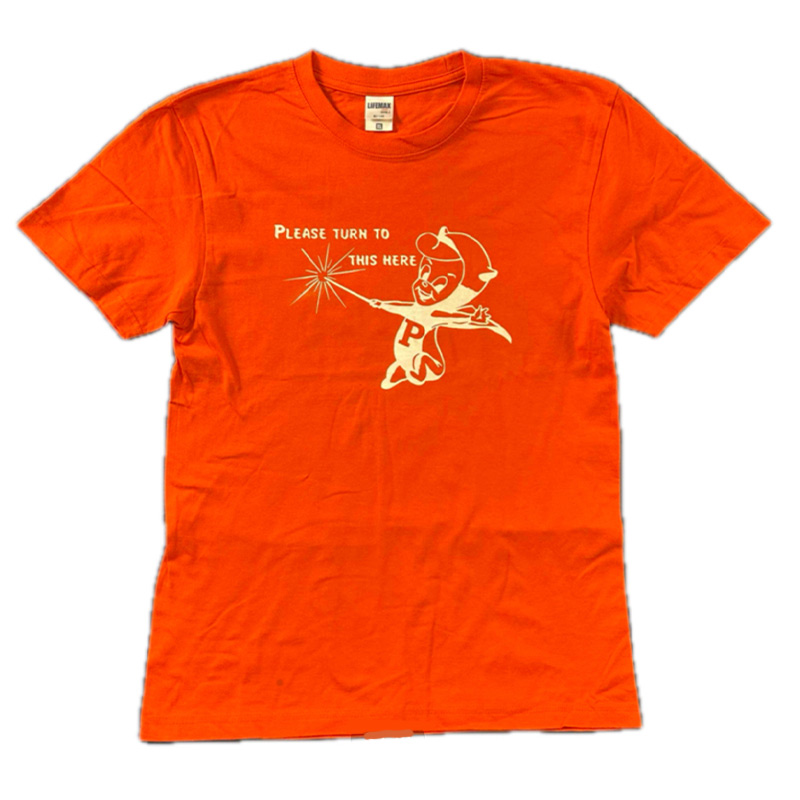 DEVIL-KID AR T-SHIRT オレンジ×白 6.2oz