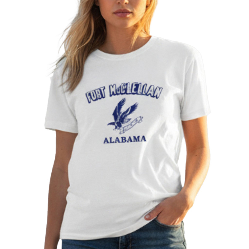 FORT McCLELLAN ALABAMA VR TS ホワイト×紺 6oz S