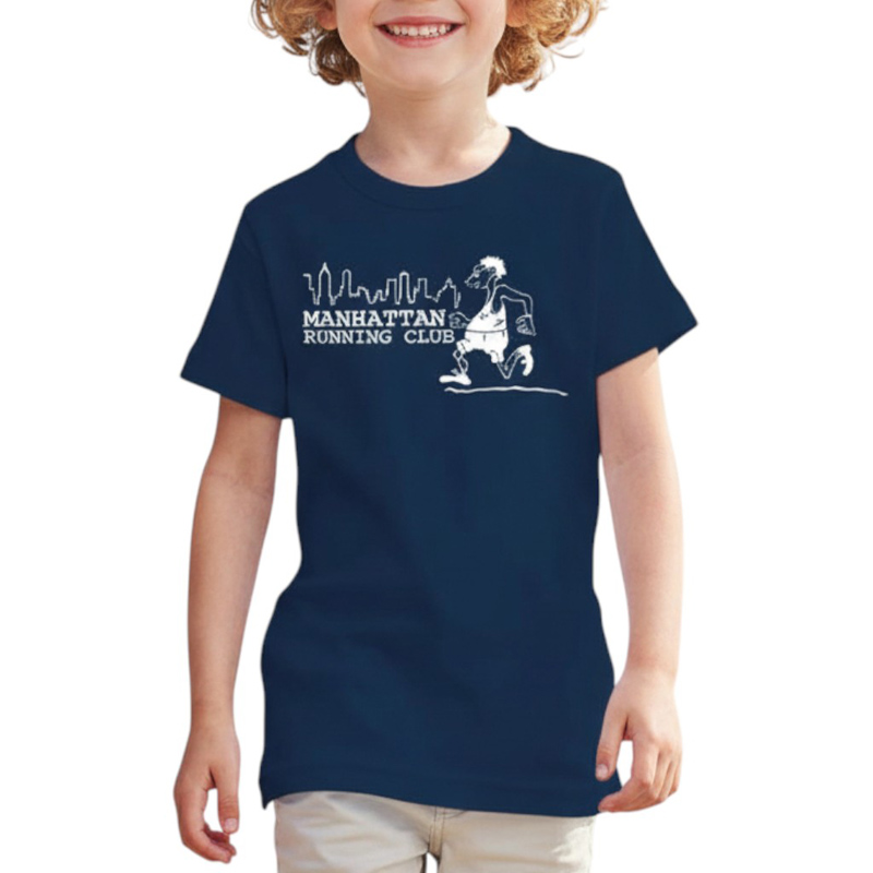 MANHATTAN RUNNING CLUB AR TS ネイビー×白 6oz YOUTH-M(150)