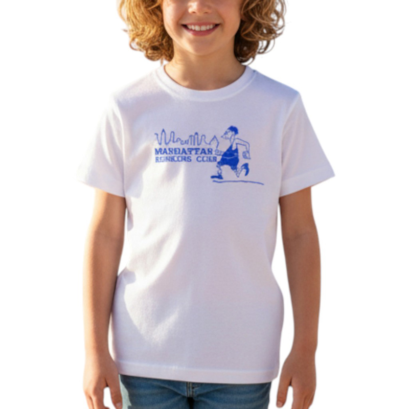 Manhattan AR TS ホワイト×青 6oz YOUTH-XS(130)