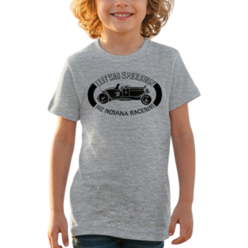 RACEWAY-CL AR TS グレー×黒 6oz YOUTH-M(150)