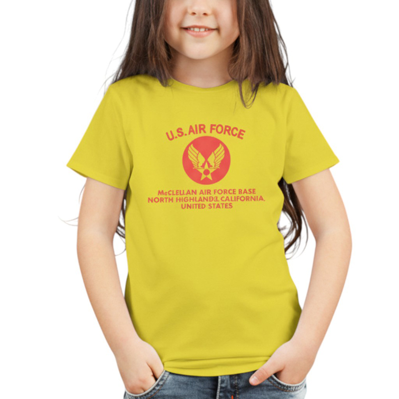 AIR FORCE AR TS イエロー×赤 6oz YOUTH-M(150)