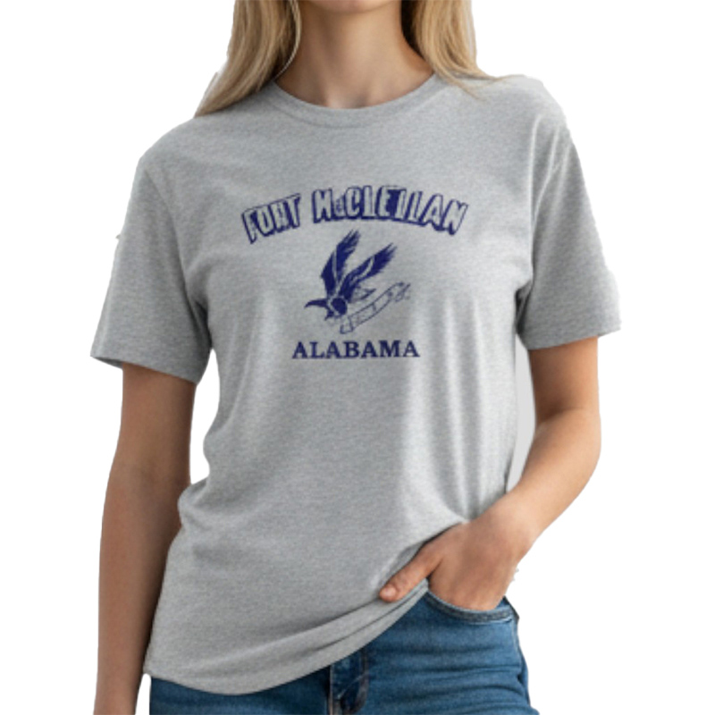 FORT McCLELLAN ALABAMA VR TS グレー×紺 6oz S