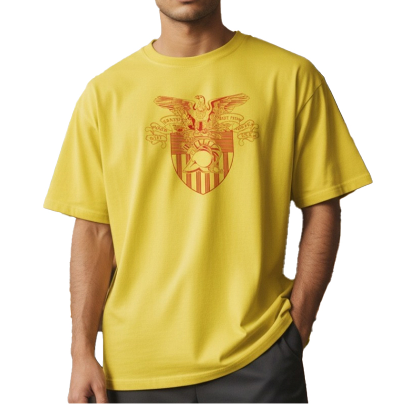 WEST POINT A TS イエロー×濃赤 6oz S