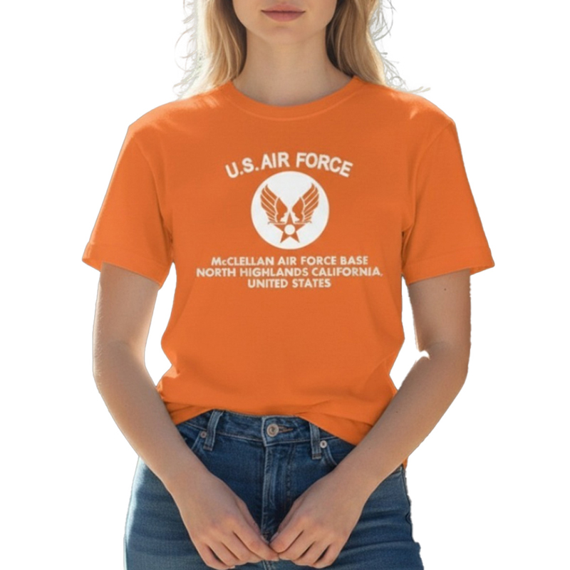 AIR FORCE AR TS オレンジ×ホワイト 6oz S