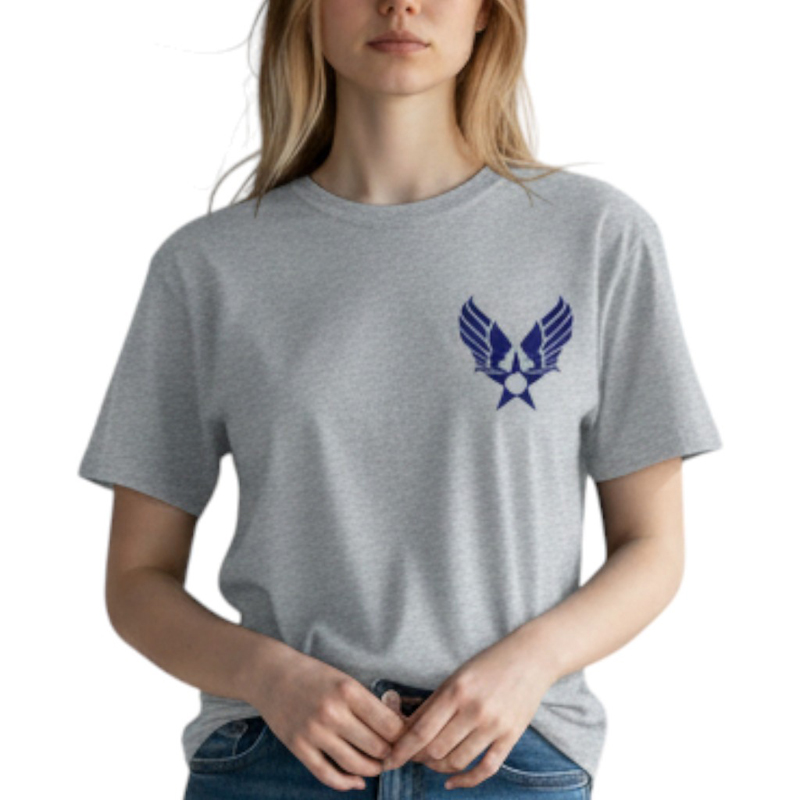 AIR FORCE-CL ZP TS グレー×紺 6oz S