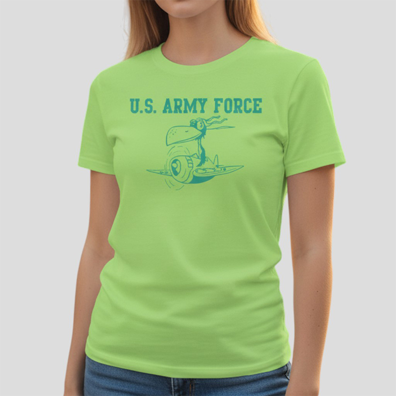 ARMY FORCE AR TS 黄緑×グリーン 6oz M