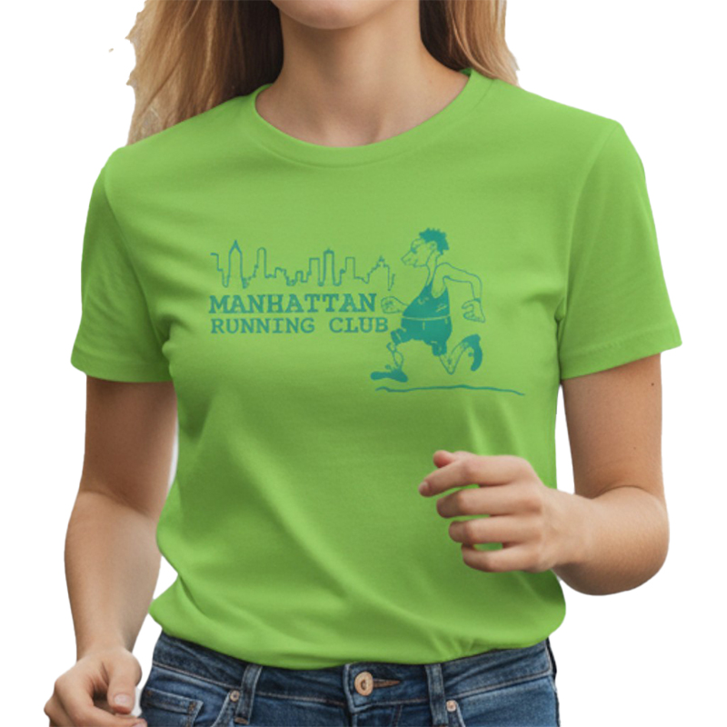 MANHATTAN RUNNING CLUB AR TS 黄緑×グリーン 6oz M