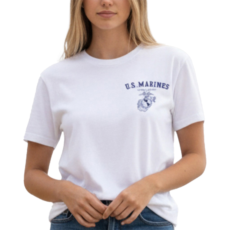 U.S.MARINES ZPR TS ホワイト×紺 6oz S